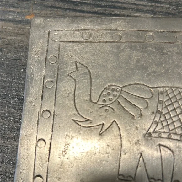 Silver Decorative Box with Elephant Design - Picture 14 of 16